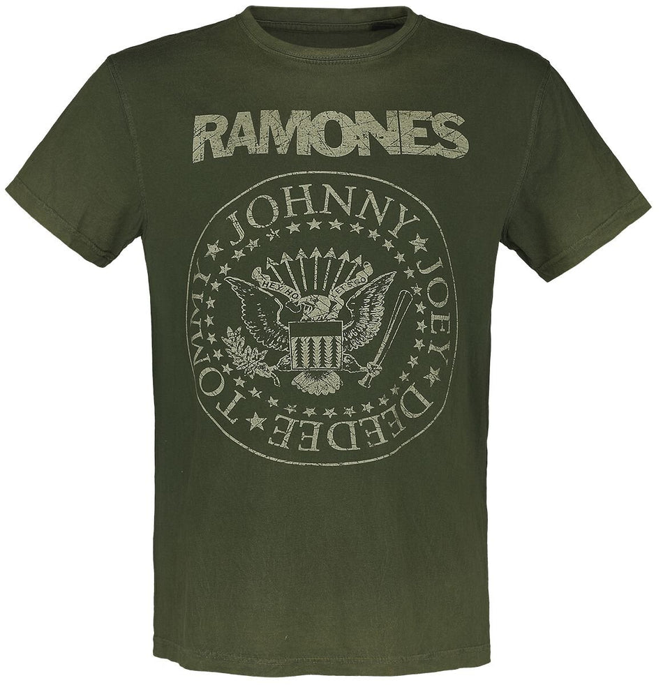 T-Shirt Manches courtes  de Ramones - Crest - S à 3XL - pour Homme - vert - Ramones