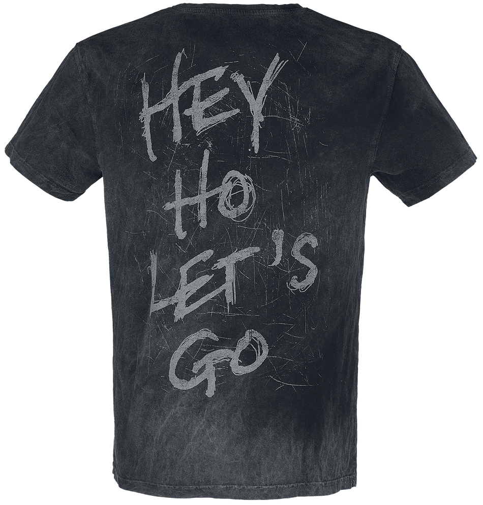 T-Shirt Manches courtes  de Ramones - Hey Ho Let's Go - S à 3XL - pour Homme - noir - Ramones - View 2
