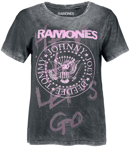 T-Shirt Manches courtes  de Ramones - S à XXL - pour Femme - gris - Ramones