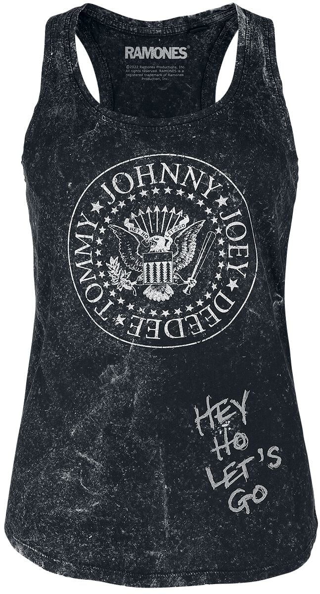 Top  de Ramones - Hey Ho Let's Go - S à XXL - pour Femme - noir - Ramones