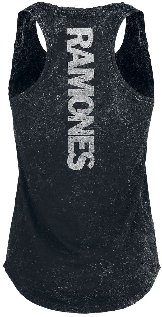 Top  de Ramones - Hey Ho Let's Go - S à XXL - pour Femme - noir - Ramones - View 2
