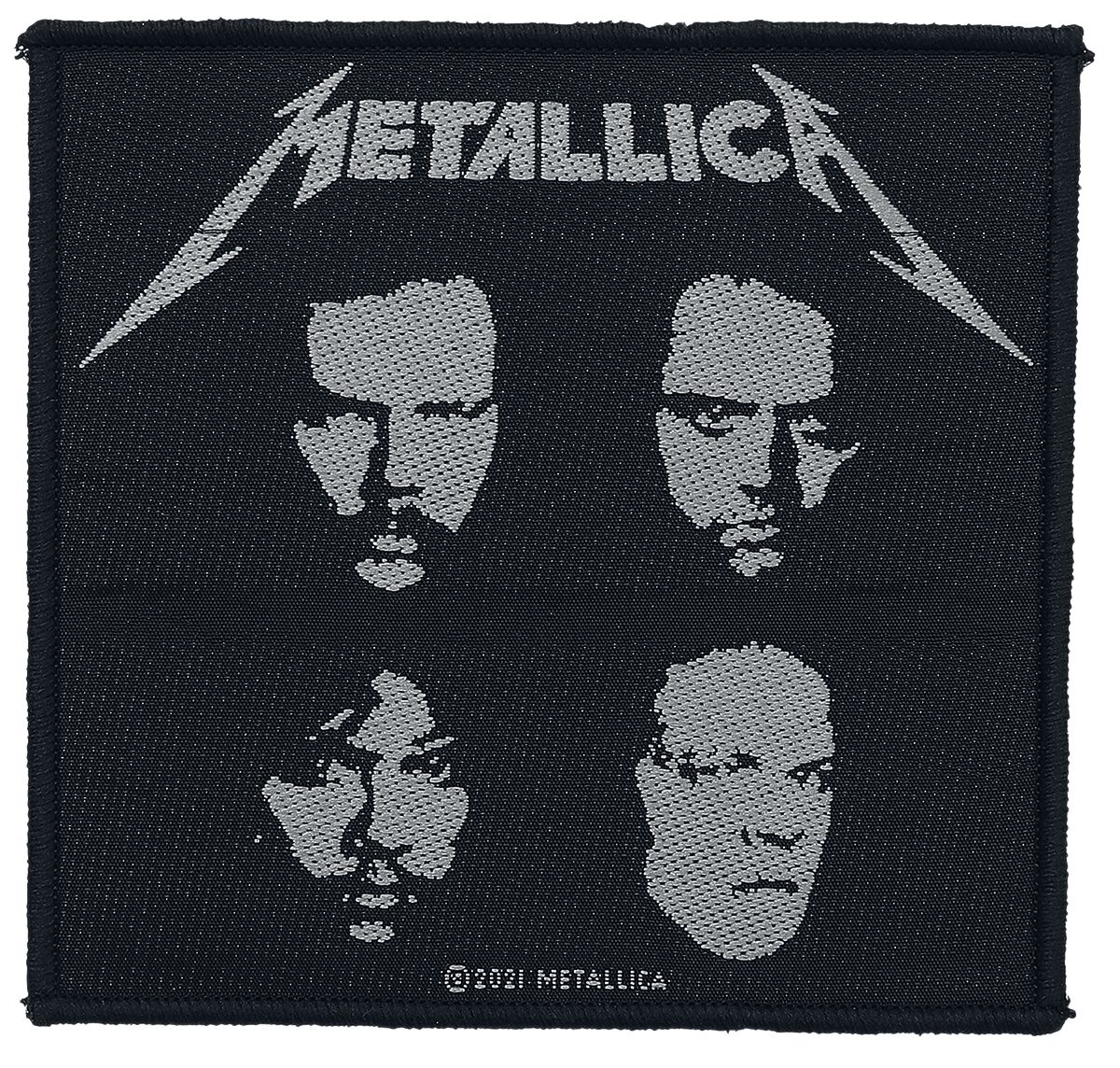Patch  de Metallica - Black album - pour Unisexe - noir/blanc - metallica