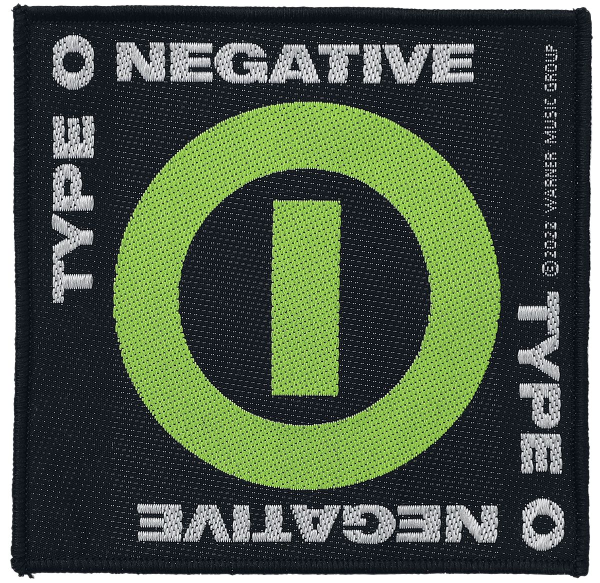 Patch  de Type O Negative - Negative Symbol - pour Indifférent - noir/vert - Type O Negative