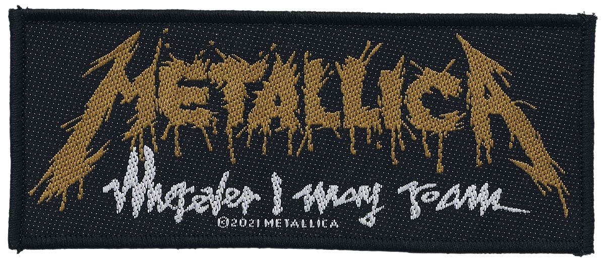 Patch  de Metallica - Wherever I May Roam - pour Unisexe - noir/blanc/jaune - metallica