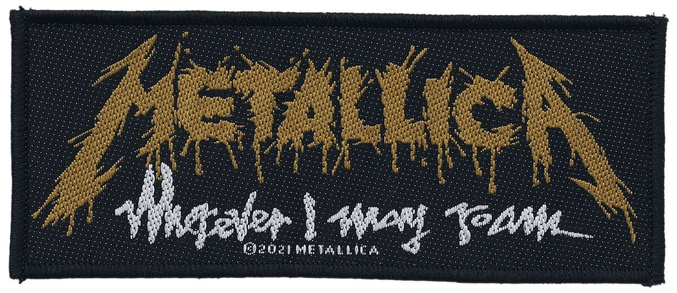 Patch  de Metallica - Wherever I May Roam - pour Unisexe - noir/blanc/jaune - metallica