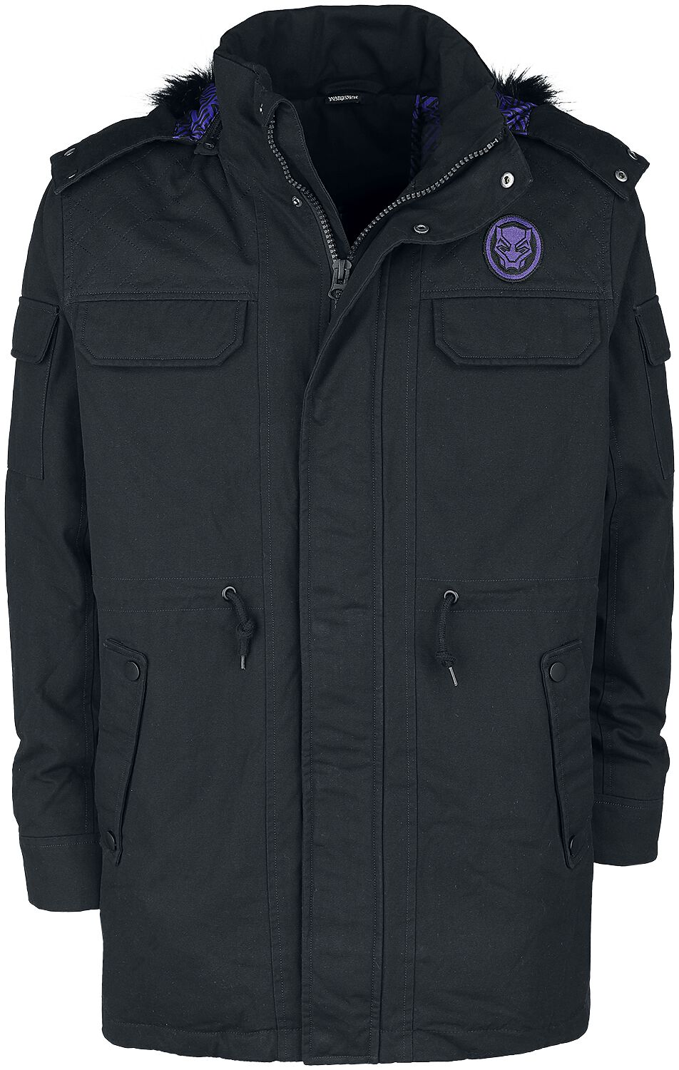Manteau d'hiver  de Black Panther - M à L - pour Homme - noir - Black Panther
