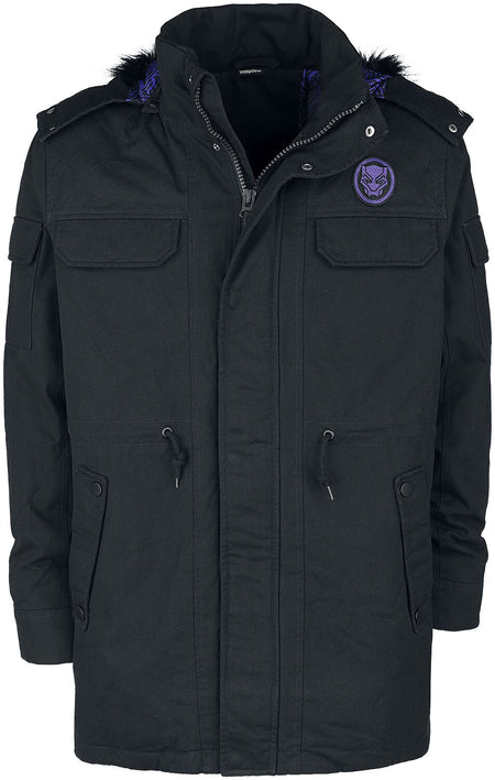Manteau d'hiver  de Black Panther - M à L - pour Homme - noir - Black Panther