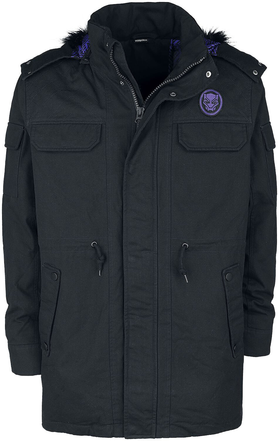 Manteau d'hiver  de Black Panther - M à L - pour Homme - noir - Black Panther
