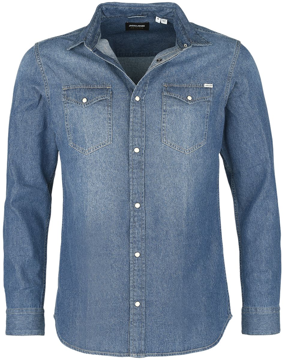 Chemise en jean  de Jack & Jones - JJESHERIDAN NOOS - Haut Manches Longues - S à XXL - pour Homme - bleu - jack & jones