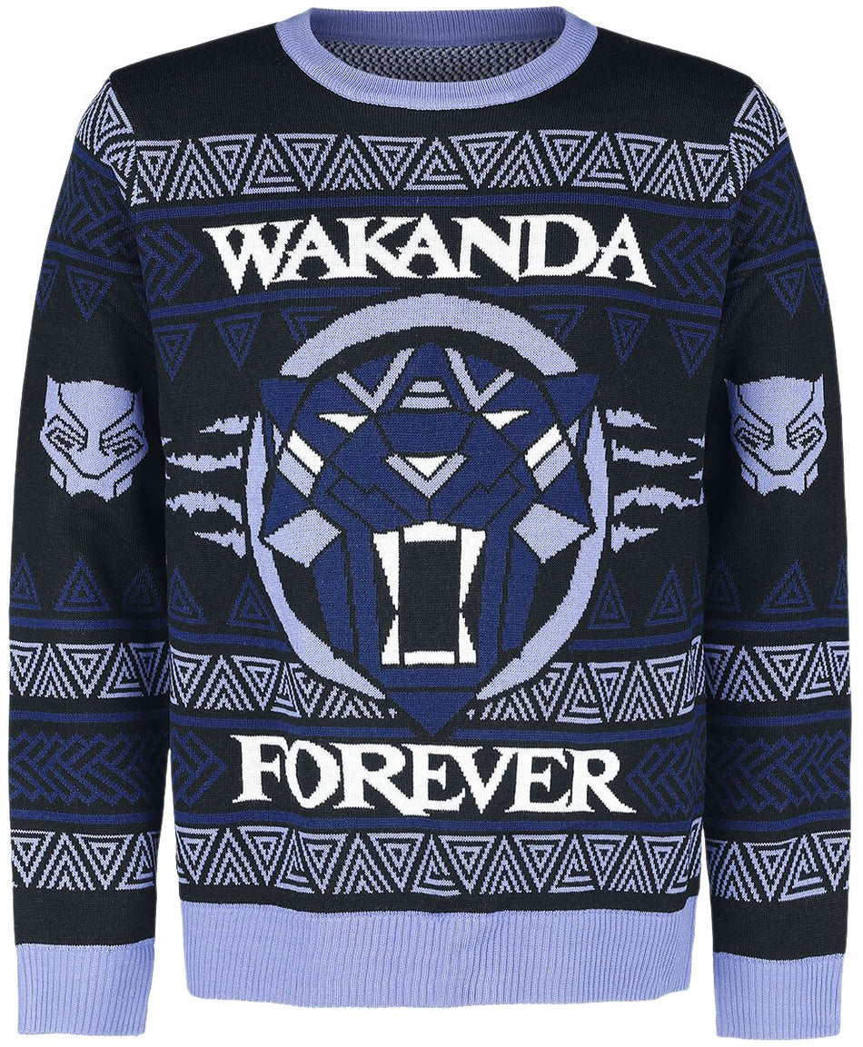 Pull de Noël  de Black Panther - Wakanda Forever - M à XXL - pour Homme - multicolore - Black Panther