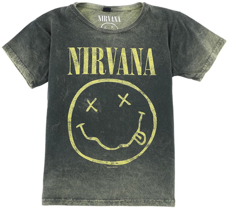 T-shirt  de Nirvana - Kids - Logo - 110/116 à 158/164 - pour filles & garçonse - vert - Nirvana