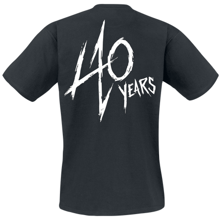 T-Shirt Manches courtes  de Metallica - 40th Anniversary Songs Logo - S à 5XL - pour Homme - noir - metallica - View 2