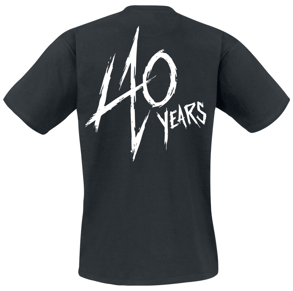 T-Shirt Manches courtes  de Metallica - 40th Anniversary Songs Logo - S à 5XL - pour Homme - noir - metallica - View 2