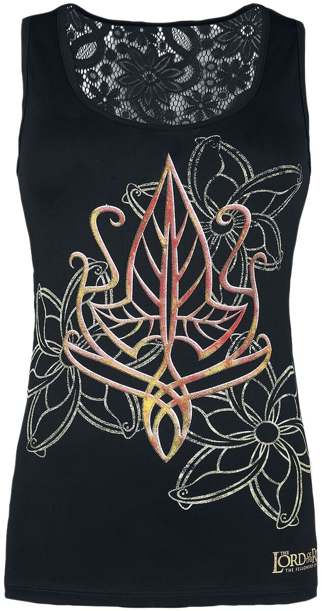 Top  de Le Seigneur Des Anneaux - Organique - S à XXL - pour Femme - noir - Le Seigneur Des Anneaux