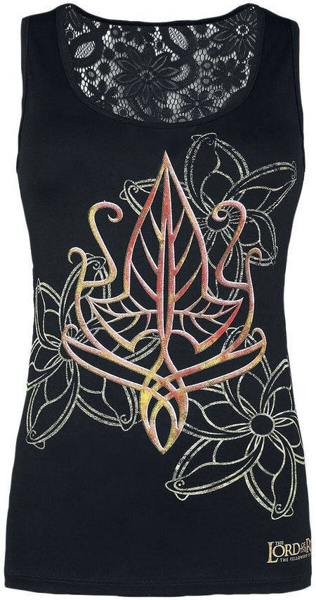 Top  de Le Seigneur Des Anneaux - Organique - S à XXL - pour Femme - noir - Le Seigneur Des Anneaux
