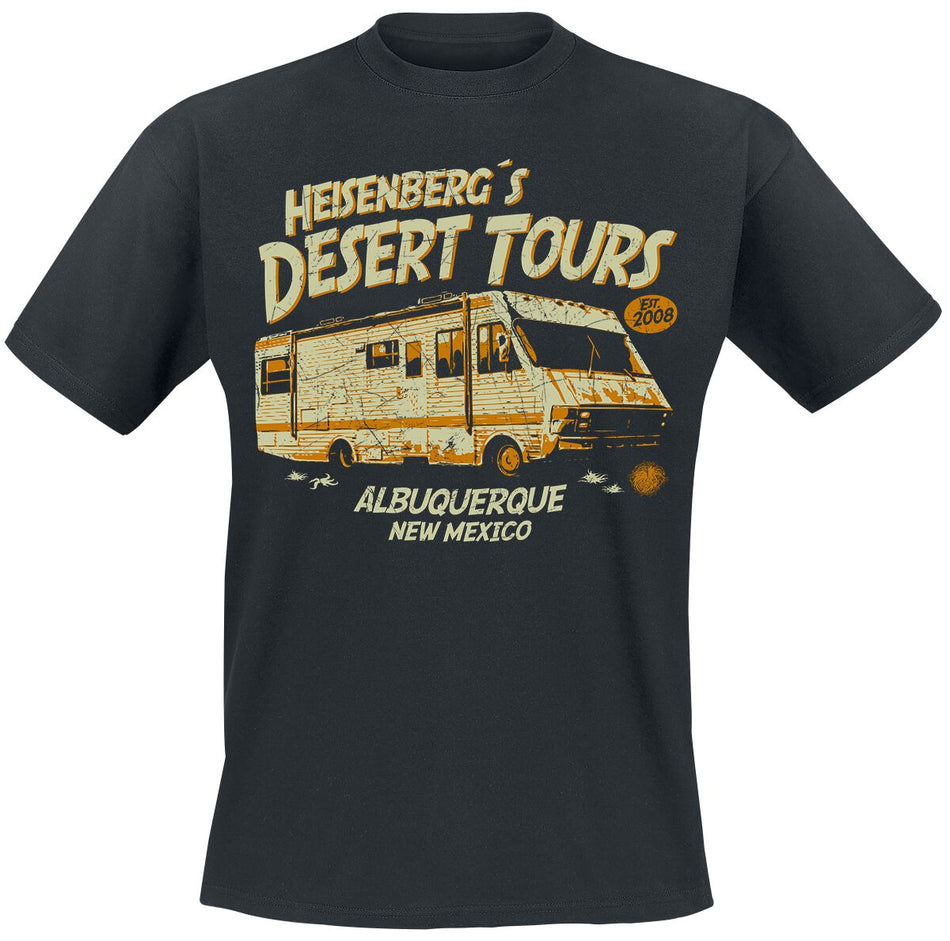 T-Shirt Manches courtes  de Breaking Bad - Heisenberg`s Desert Tours - S à XXL - pour Homme - noir - Breaking Bad