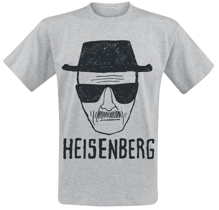 T-Shirt Manches courtes  de Breaking Bad - Heisenberg - S à XXL - pour Homme - gris - Breaking Bad