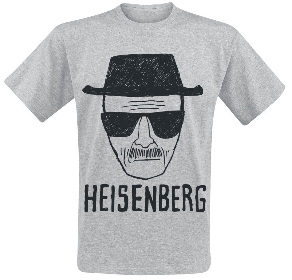 T-Shirt Manches courtes  de Breaking Bad - Heisenberg - S à XXL - pour Homme - gris - Breaking Bad