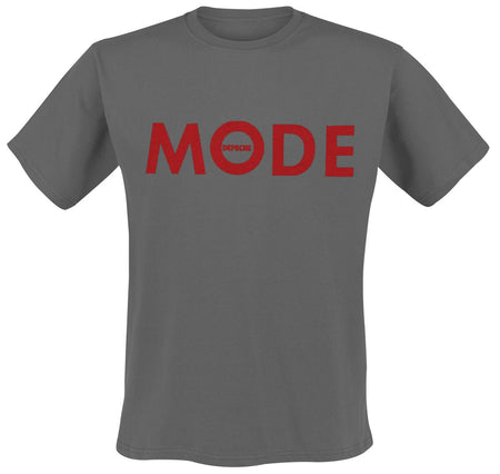 T-Shirt Manches courtes  de Depeche Mode - Red Logo - S à 4XL - pour Homme - anthracite - Depeche Mode
