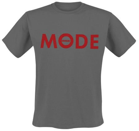 T-Shirt Manches courtes  de Depeche Mode - Red Logo - S à 4XL - pour Homme - anthracite - Depeche Mode