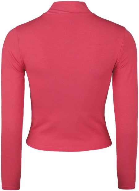 T-shirt manches longues  de Fila - Haut Court Col Roulé Manches Longues TARSIA - M à XL - pour Femme - rose - Fila - View 2