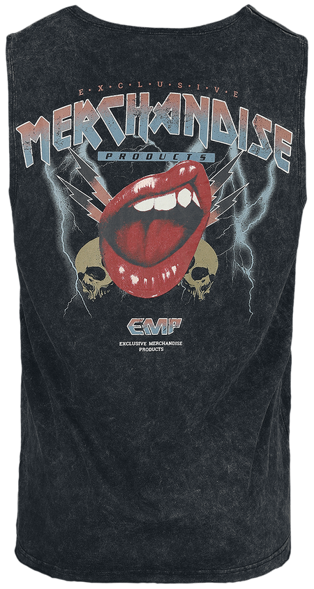 Top  de Collection EMP Stage - Débardeur avec imprimé logo EMP rock - S à M - pour Homme - noir - Collection EMP Stage - View 2