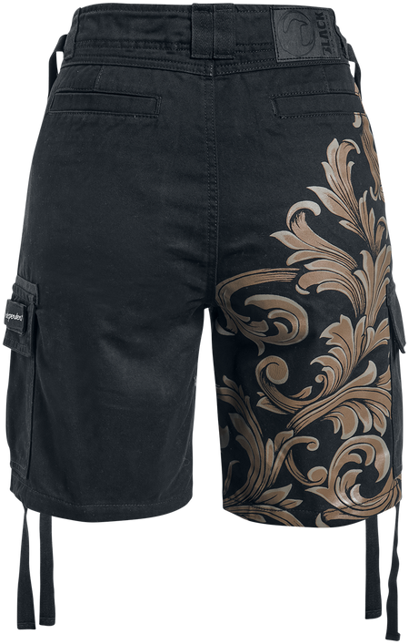 Short  de Black Premium by EMP - Short avec motifs - 28 à 32 - pour Femme - noir - Black Premium by EMP - View 2