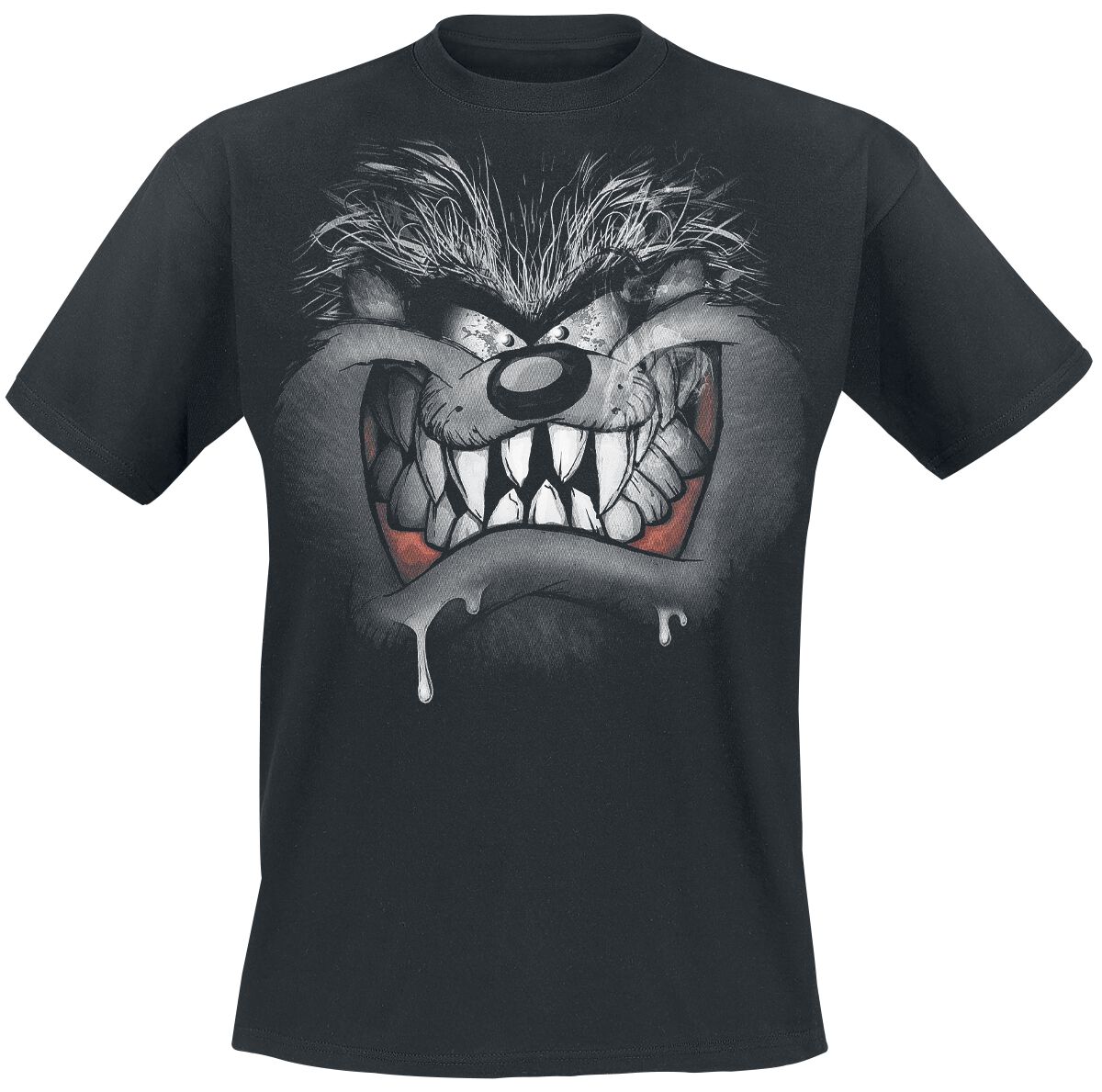 T-Shirt Manches courtes  de Looney Tunes - Taz - S à XXL - pour Homme - noir - Looney Tunes