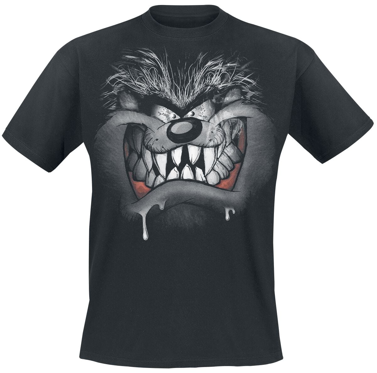 T-Shirt Manches courtes  de Looney Tunes - Taz - S à XL - pour Homme - noir - Looney Tunes