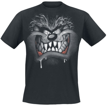 T-Shirt Manches courtes  de Looney Tunes - Taz - S à XL - pour Homme - noir - Looney Tunes