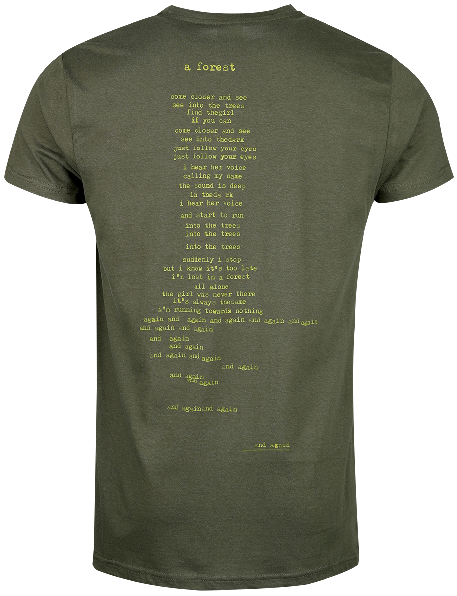 T-Shirt Manches courtes  de The Cure - A Forest - S à 3XL - pour Homme - vert - The Cure - View 2