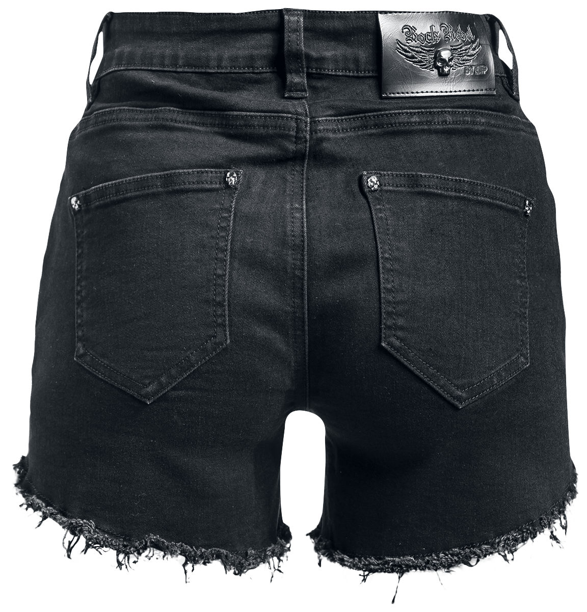 Short  de Rock Rebel by EMP - Short Noir avec Strass - 27 à 28 - pour Femme - noir - Rock Rebel by EMP - View 2