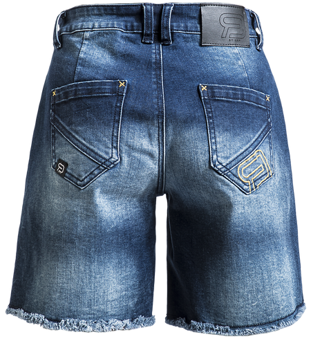 Short  de RED by EMP - Short en jean délavé - 27 à 29 - pour Femme - bleu foncé - RED by EMP - View 2