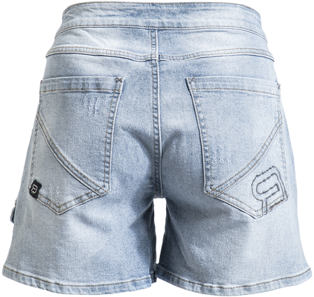 Short  de RED by EMP - Short confortable avec ceinture - 27 à 30 - pour Femme - bleu clair - RED by EMP - View 2