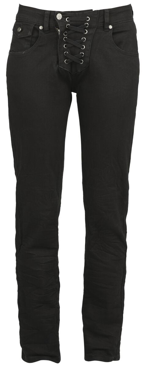 Jean  de Black Premium by EMP - Collection EMP Street Crafted Design - Kim - W27L32 à W30L32 - pour Femme - noir - Black Premium by EMP