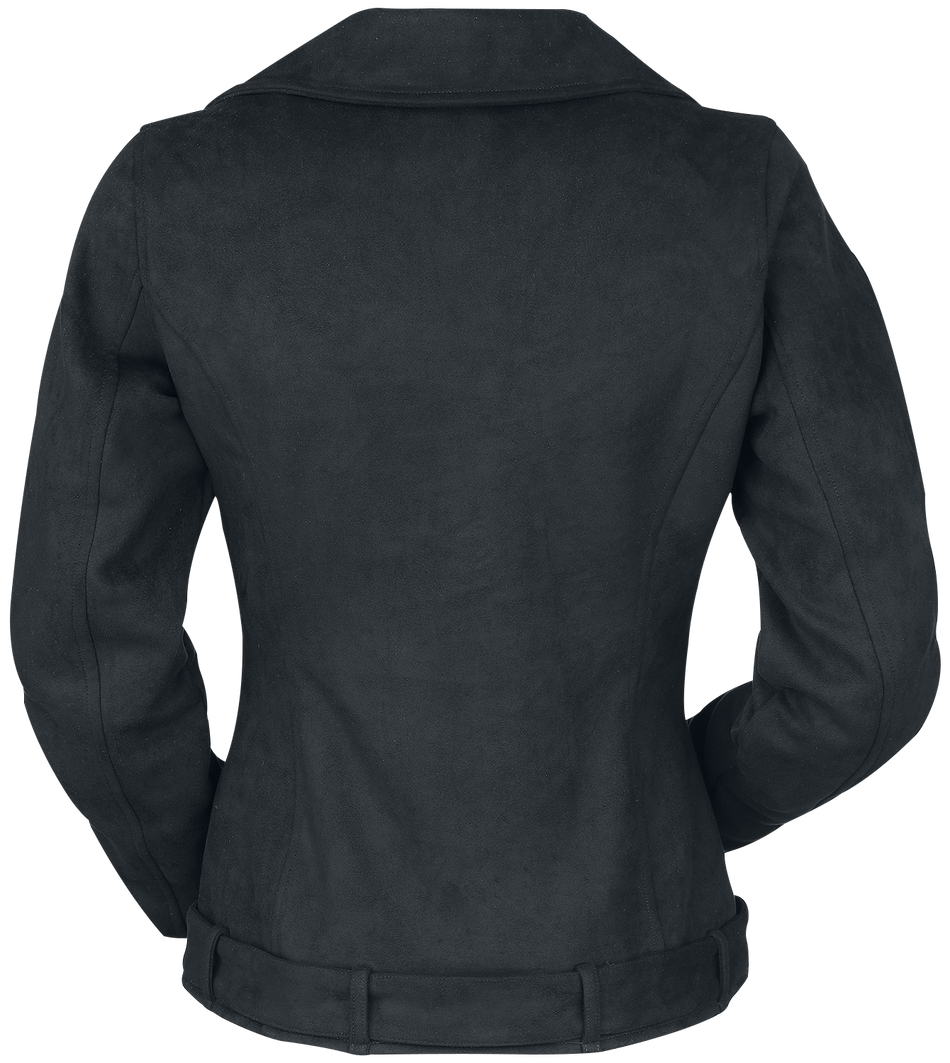 Veste en imitation cuir  de Black Premium by EMP - Veste en faux daim - S à L - pour Femme - noir - Black Premium by EMP - View 2