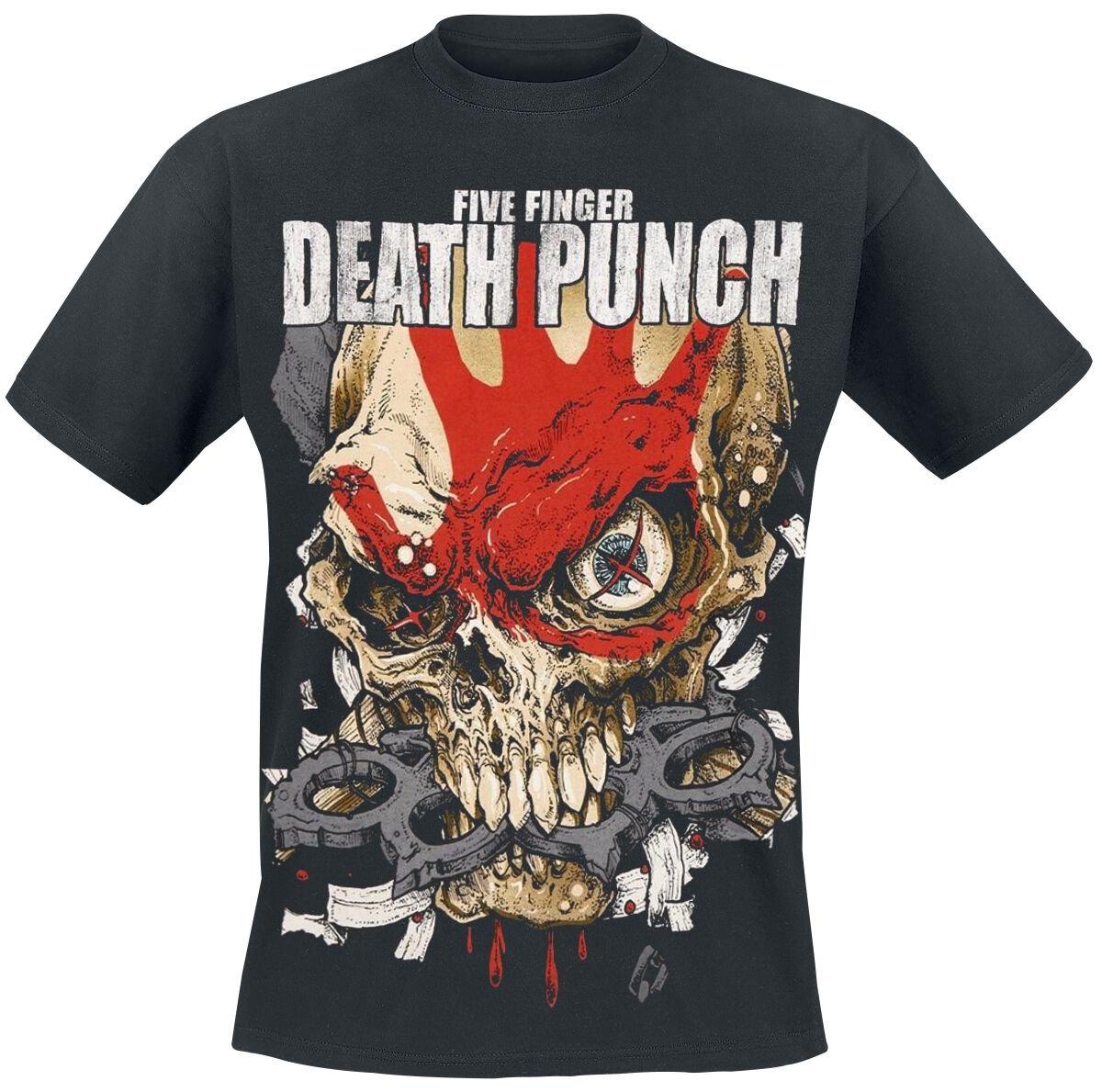 T-Shirt Manches courtes  de Five Finger Death Punch - Knucklehead Kopia Exploded - M - pour Homme - noir - Five Finger Death Punch