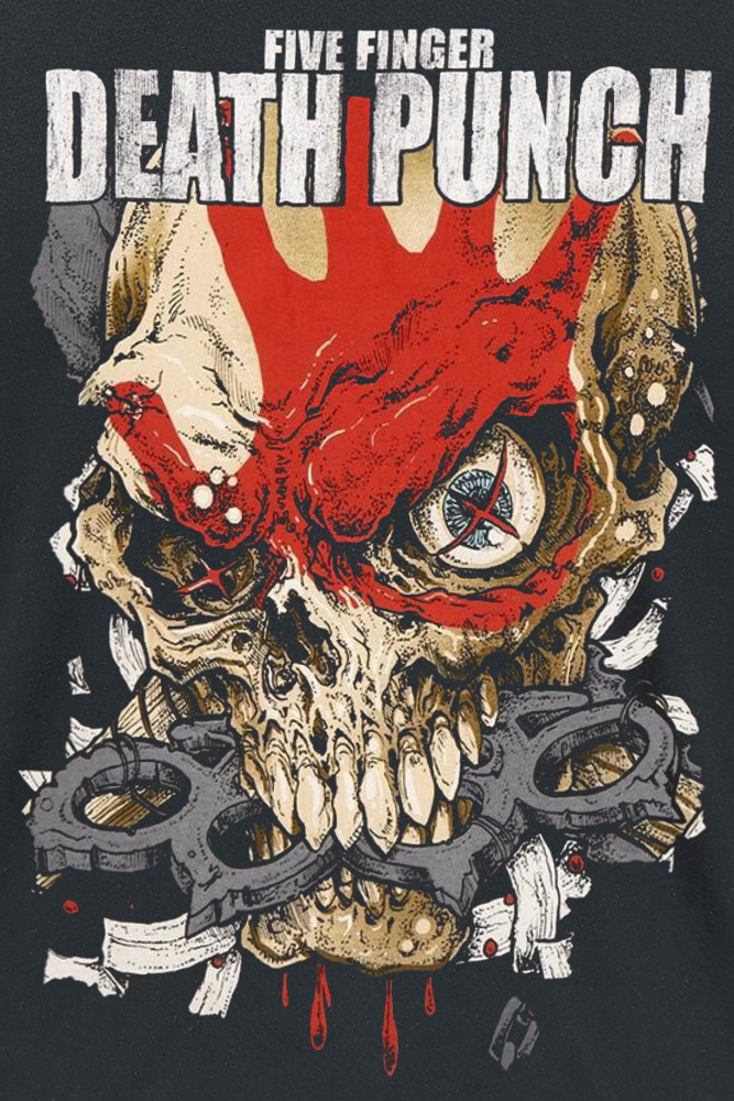 T-Shirt Manches courtes  de Five Finger Death Punch - Knucklehead Kopia Exploded - M - pour Homme - noir - Five Finger Death Punch - View 2