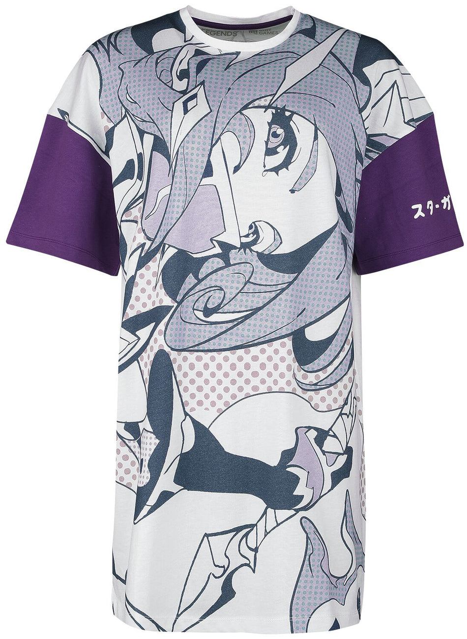 Robe courte Gaming de League of Legends - Arcane - Star Guardian - Akali - S à XXL - pour Femme - blanc/violet - League Of Legends