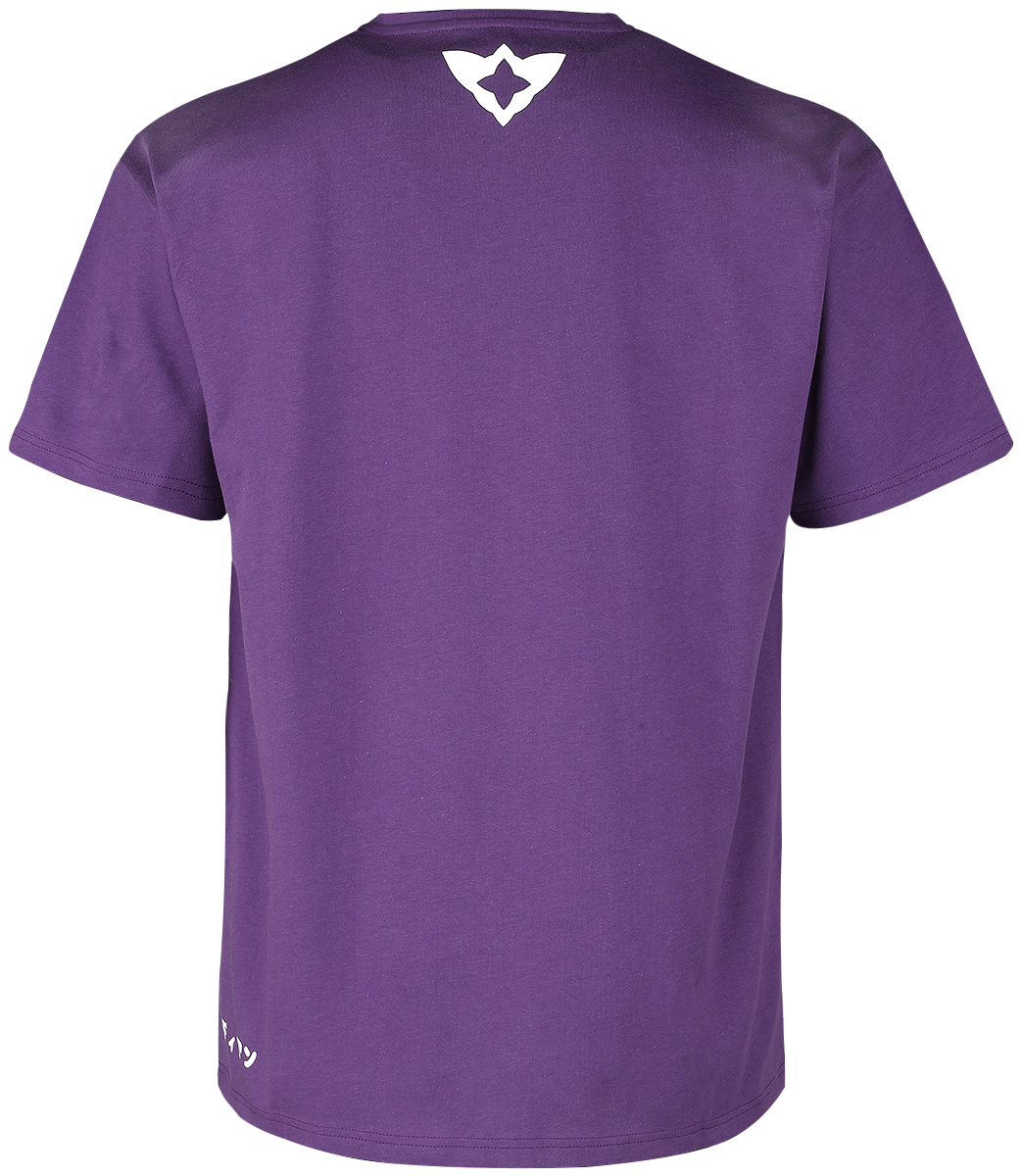 T-Shirt Manches courtes Gaming de League of Legends - Arcane - Star Guardian - Akali - M - pour Homme - blanc/violet - League Of Legends - View 2