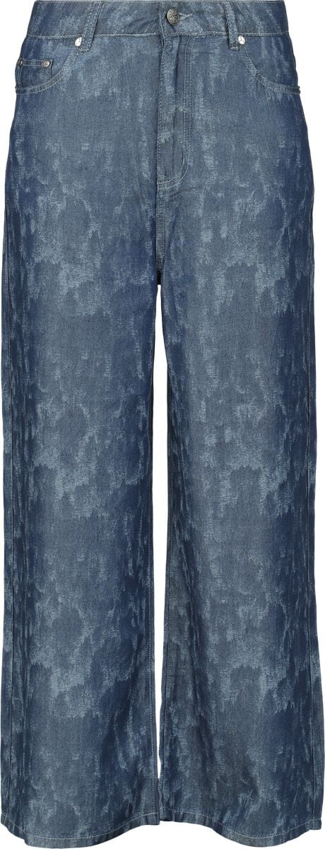 Pantalon en toile  de RED by EMP - Collection EMP Street Crafted Design - Pantalon Évasé - W27L30 à W31L32 - pour Femme - bleu - RED by EMP