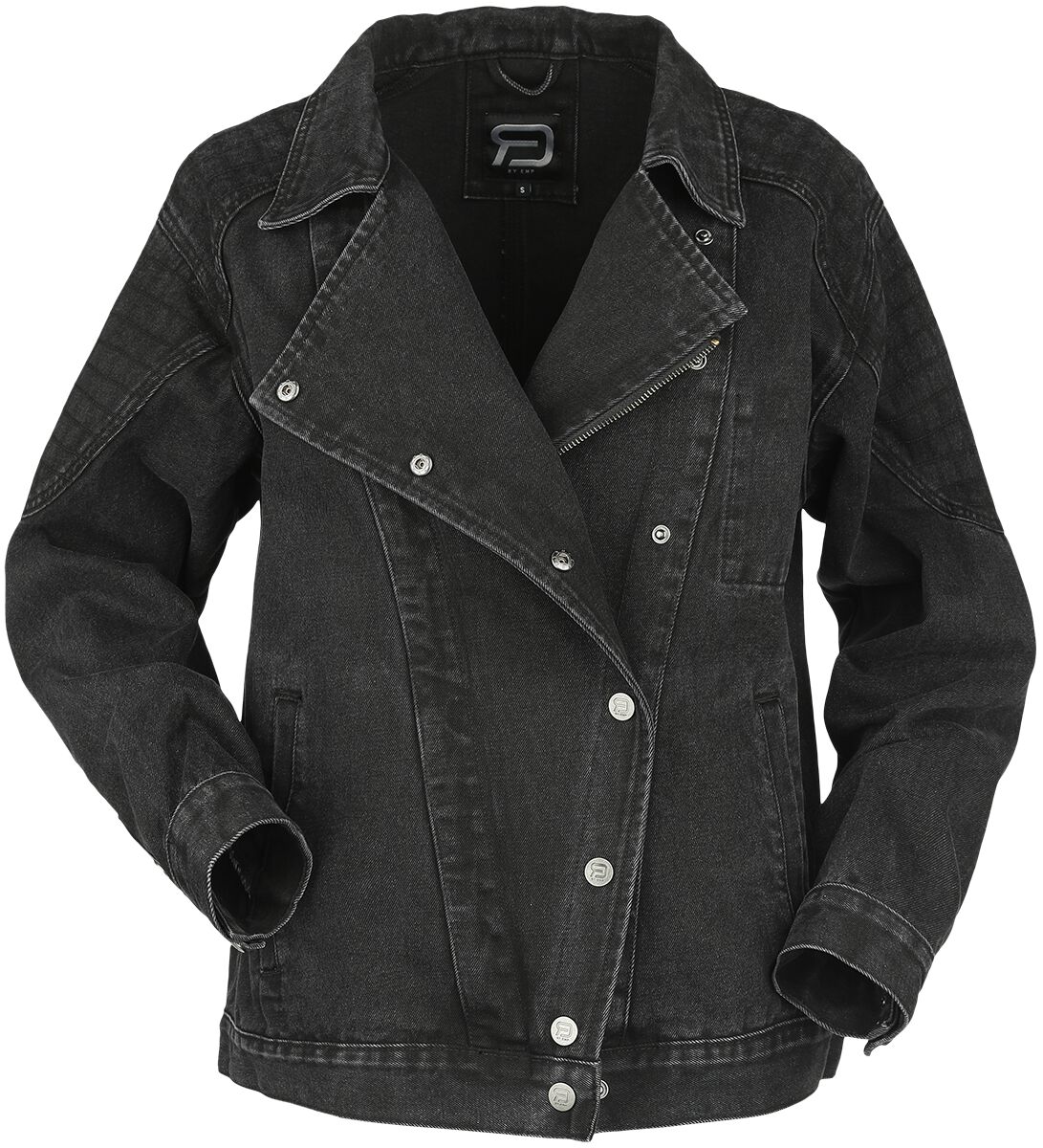 Veste en Jean  de RED by EMP - Veste en jean motard - XS à XL - pour Femme - noir - RED by EMP