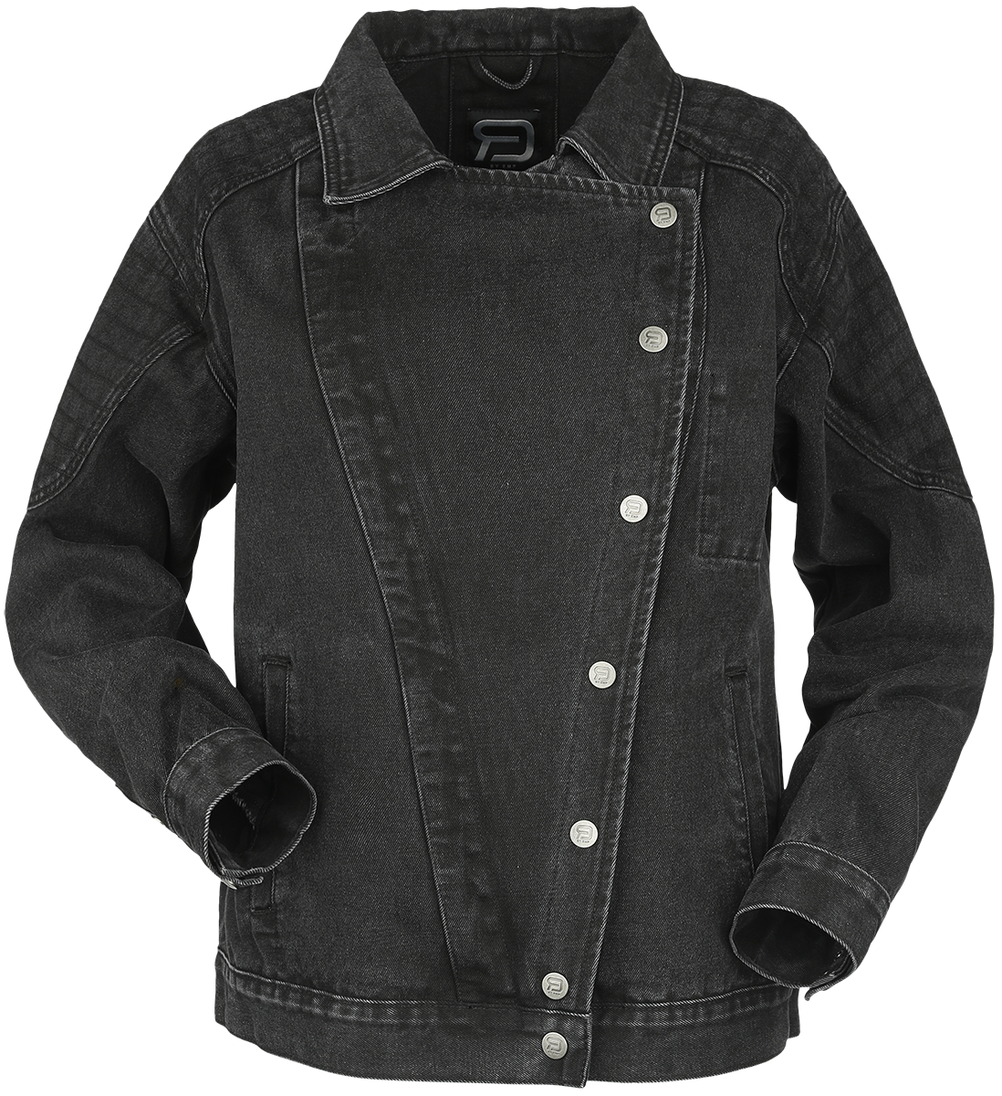 Veste en Jean  de RED by EMP - Veste en jean motard - XS à XL - pour Femme - noir - RED by EMP - View 2