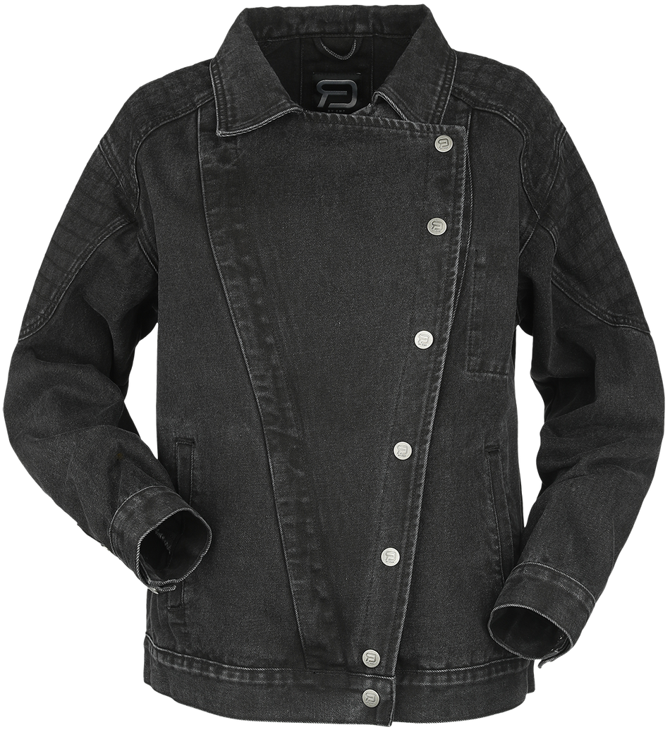 Veste en Jean  de RED by EMP - Veste en jean motard - XS à XL - pour Femme - noir - RED by EMP - View 2