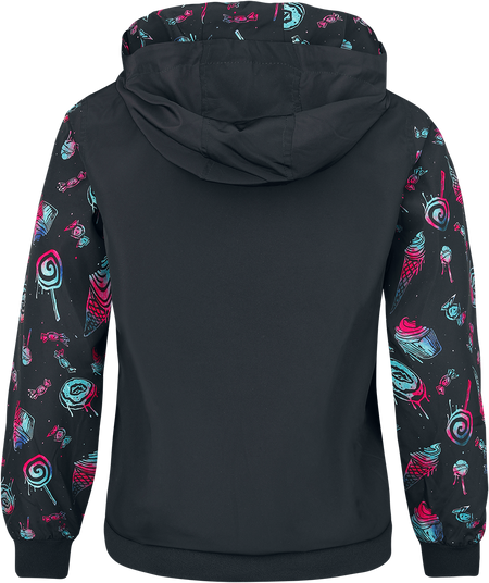 Veste mi-saison  de Full Volume by EMP - Veste mi-saison avec imprimé bonbons - XS à S - pour Femme - noir - Full Volume by EMP - View 2