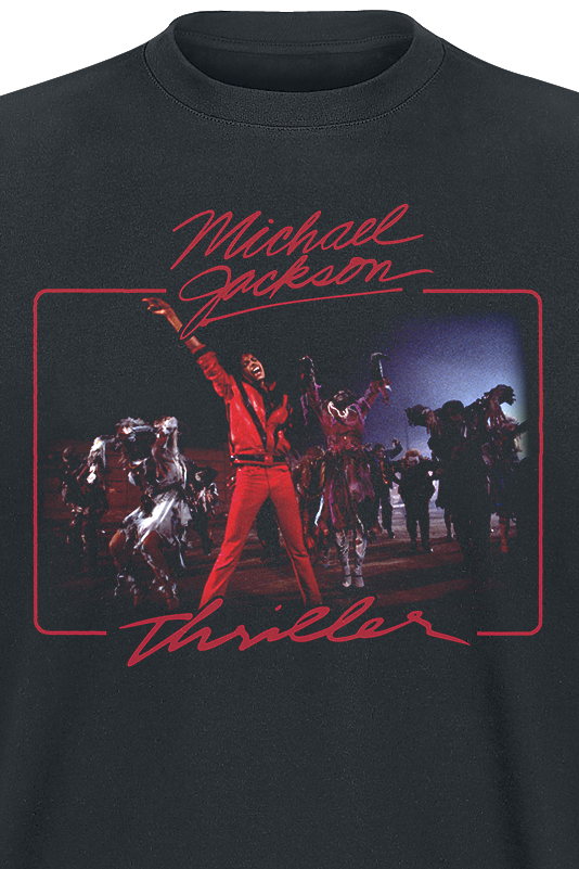 T-Shirt Manches courtes  de Michael Jackson - Thriller - S à 5XL - pour Homme - noir - Michael Jackson - View 2