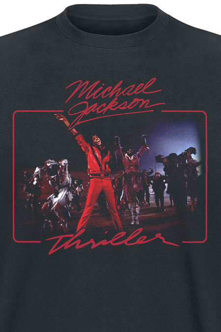 T-Shirt Manches courtes  de Michael Jackson - Thriller - S à 5XL - pour Homme - noir - Michael Jackson - View 2