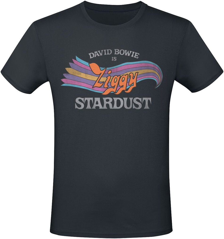 T-Shirt Manches courtes  de David Bowie - Ziggy Stardust - S à 3XL - pour Homme - noir - David Bowie