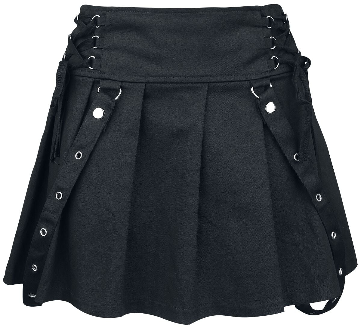 Jupe courte Gothic de Poizen Industries - Jupe Rebellious - S à XXL - pour Femme - noir - Poizen Industries