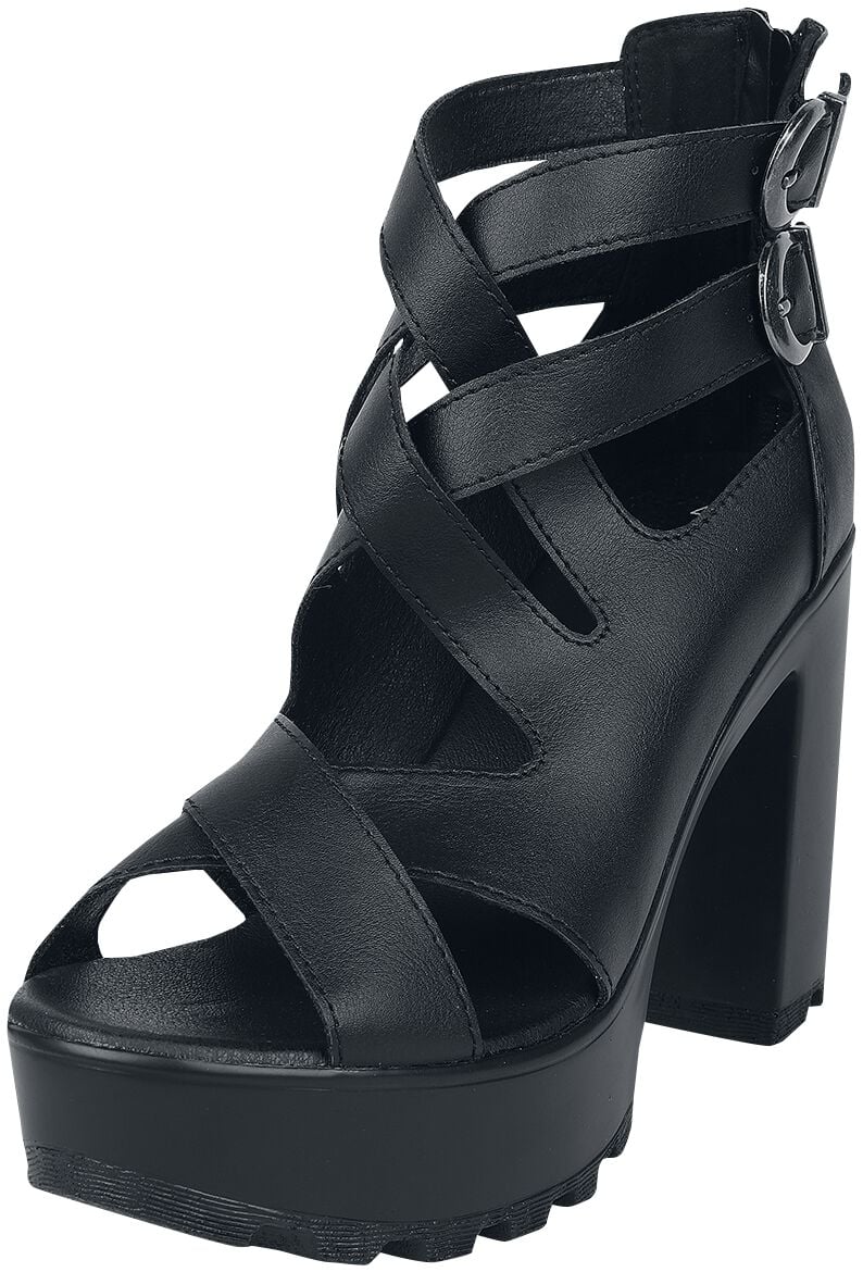 Talons hauts Gothic de Black Premium by EMP - Talons hauts à sangles - EU37 à EU41 - pour Femme - noir - Black Premium by EMP